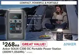 Harvey Norman Anker SOLIX C300 DC Portable Power Station offer
