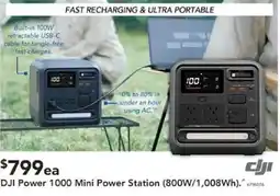 Harvey Norman DJI Power 1000 Mini Power Station offer