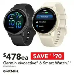 Harvey Norman Garmin vivoactive 6 Smart Watch offer