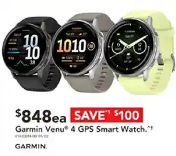 Harvey Norman Garmin Venu 4 GPS Smart Watch offer