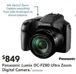Harvey Norman Panasonic Lumix DC-FZ80 Ultra Zoom Digital Camera offer