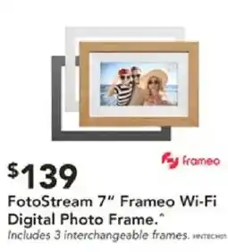 Harvey Norman FotoStream 7" Frameo Wi-Fi Digital Photo Frame offer