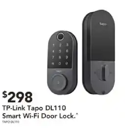 Harvey Norman TP-Link Tapo DL110 Smart Wi-Fi Door Lock offer