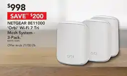 Harvey Norman Netgear Orbi Wi-Fi 7 Tri Mesh System offer