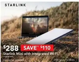 Harvey Norman Starlink Mini with Integrated Wi-Fi offer