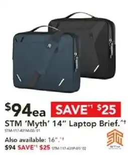 Harvey Norman STM 'Myth' 14" Laptop Brief offer