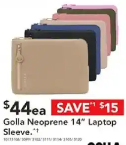 Harvey Norman Golla Neoprene 14" Laptop Sleeve offer