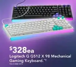 Harvey Norman Logitech G G512 X 98 Mechanical Gaming Keyboard offer