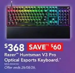 Harvey Norman Razer™ Huntsman V3 Pro Optical Esports Keyboard offer