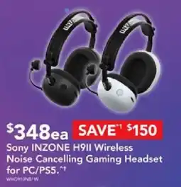 Harvey Norman Sony INZONE H9II Wireless Noise Cancelling Gaming Headset offer