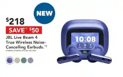 Harvey Norman JBL Live Beam 4 True Wireless Noise-Cancelling Earbuds offer