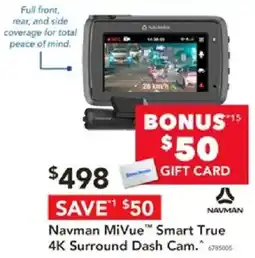 Harvey Norman Navman MiVue Smart True 4K Surround Dash Cam offer