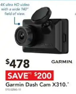 Harvey Norman Garmin Dash Cam X310 offer