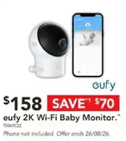 Harvey Norman eufy 2K Wi-Fi Baby Monitor offer