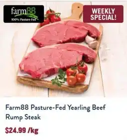 Tasman Butchers Farm88 Pasture-Fed Yearling Beef Rump Steak offer