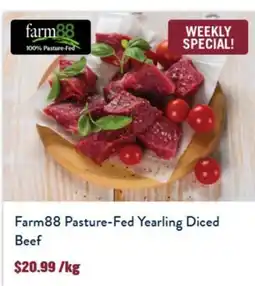Tasman Butchers Farm88 Pasture-Fed Yearling Diced Beef offer