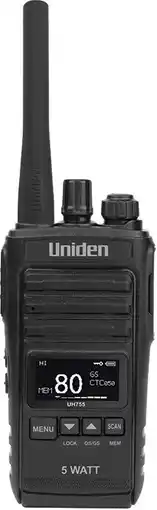 Autopro Uniden 5W 80CH Handheld Splash Proof UHF offer