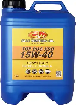Autopro Gulf Western Oil Top Dog XDO Diesel 15W40 offer