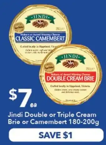 Jindi Double or Triple Cream Brie or Camembert