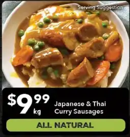 Ritchies Japanese & Thai Curry Sausages offer