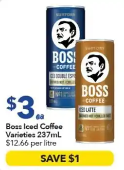 Ritchies Boss Iced Coffee Varieties offer