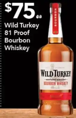Ritchies Wild Turkey 81 Proof Bourbon Whiskey offer