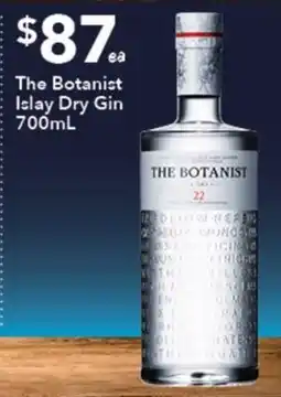 Ritchies The Botanist Islay Dry Gin offer