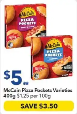 Ritchies McCain Pizza Pockets Varieties offer