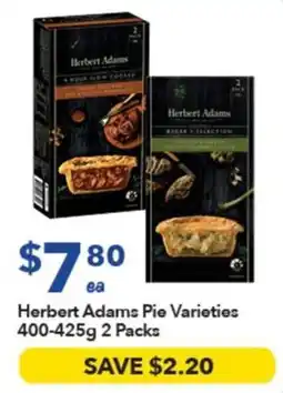 Ritchies Herbert Adams Pie Varieties offer