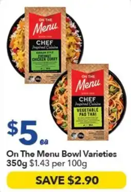 Ritchies On The Menu Bowl Varieties offer
