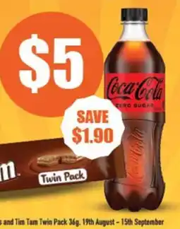 Ritchies Coca-Cola Zero Sugar offer