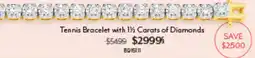 Angus & Coote Tennis Bracelet with 1% Carats of Diamonds offer