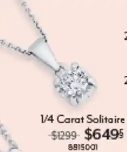 Angus & Coote 1/4 Carat Solitaire offer