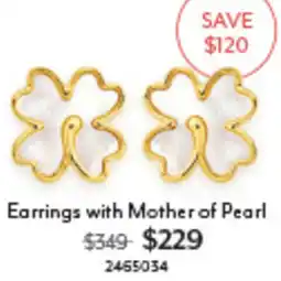 Angus & Coote Earrings with Mother of Pearl offer