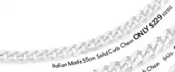Angus & Coote Italian Made 55cm Solid Curb Chain offer