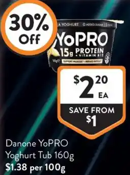 Foodworks Danone YoPRO Yoghurt Tub offer