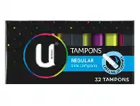 U by Kotex Tampons Regular 32 Pack
