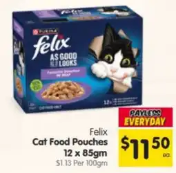 Spar Felix Cat Food Pouches offer