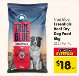 Spar True Blue Essentials Beef Dry Dog Food offer