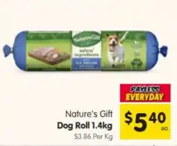 Spar Nature's Gift Dog Roll offer
