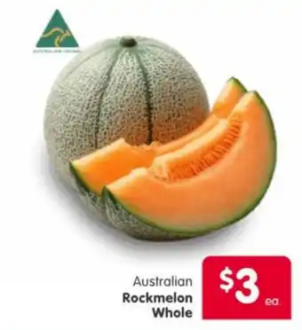 Australian Rockmelon Whole
