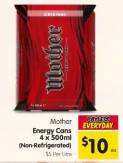 Spar Mother Energy Cans offer