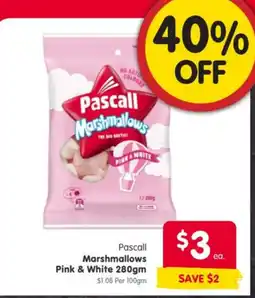 Spar Pascall Marshmallows Pink & White offer