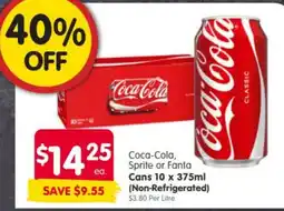Spar Coca-Cola, Sprite or Fanta offer