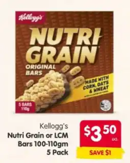 Spar Kellogg's Nutri Grain Bars offer