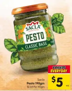 Spar Sacla Pesto Classic Basil offer