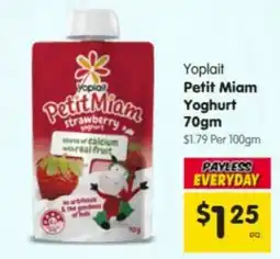 Spar Yoplait Petit Miam Yoghurt offer