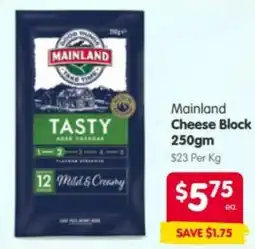 Spar Mainland Cheese Block offer