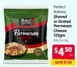 Spar Perfect Italiano Grated Parmesan offer