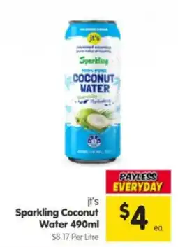Spar jt's Sparkling Coconut Water offer